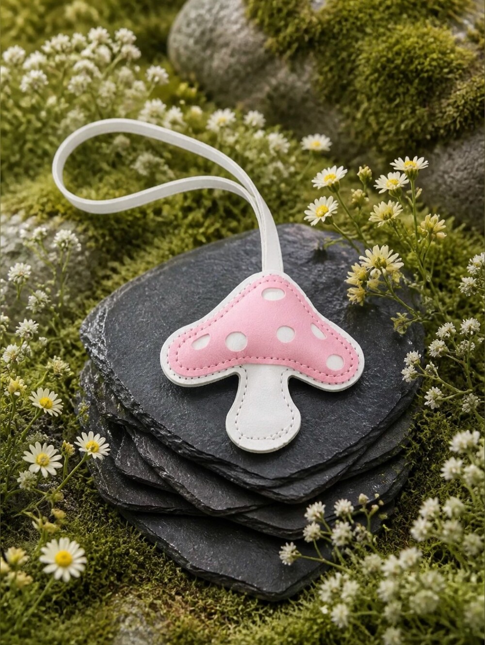Pink Mushroom Bag Charm NIP